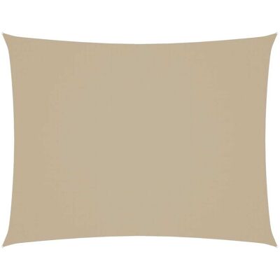 vidaXL Sonnensegel Oxford Stoff Rechteckig 3x4 m Beige - Sonnensegel vidaXL Sonnensegel Oxford Stoff Rechteckig 3x4 m Beige - Sonnensegel