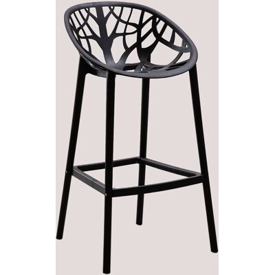 Sklum - Hoher Gartenhocker Aus Polypropylen Ores Schwarz ↑75 Cm Sklum - Hoher Gartenhocker Aus Polypropylen Ores Schwarz ↑75 Cm