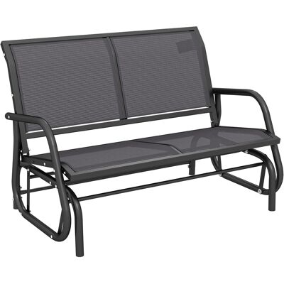 Outsunny 2-sitzer Schaukelstuhl Gartenbank Mit Schaukelmechanismus Gartenschaukel Sitzbank Aus Metall Parkbank Bis 200 Kg Belastbar Gartenmöbel Für Garten, Terrasse, Veranda 120 X 70 X 85 Cm Grau Outsunny 2-sitzer Schaukelstuhl Gartenbank Mit Schaukelmechanismus Gartenschaukel Sitzbank Aus Metall Parkbank Bis 200 Kg Belastbar Gartenmöbel Für Garten, Terrasse, Veranda 120 X 70 X 85 Cm Grau