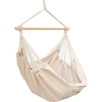 Amanka XXL Hängesessel - Baumwolle 185x130cm - Bis zu 150kg Amanka XXL Hängesessel - Baumwolle 185x130cm - Bis zu 150kg