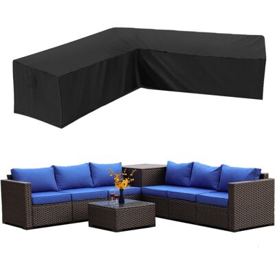 AIDUCHO Wasserdichte 210d Oxford Garten-ecksofa-abdeckung, Staubdicht, L-förmige Gartenmöbelabdeckung, Ecksofa-abdeckung (200x270x82cm) AIDUCHO Wasserdichte 210d Oxford Garten-ecksofa-abdeckung, Staubdicht, L-förmige Gartenmöbelabdeckung, Ecksofa-abdeckung (200x270x82cm)