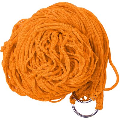 HEAT Bequeme Doppelschaukel-hängematte Aus Nylonnetz Für Outdoor-camping (orange) HEAT Bequeme Doppelschaukel-hängematte Aus Nylonnetz Für Outdoor-camping (orange)