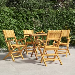 4 Stk. Gartenstühle Klappbar Garten Balkon Terrasse Outdoor Sessel Klappstühle 55x61x90 cm Massivholz Teak BZRBD128125 Maisonchic