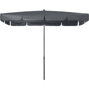 Doppler Sonnenschirm Sunline Waterproof III 260 x 150, 2,60 x 1,50 m, anthrazit, Bezug aus 100% Polyester, Gestell aus Stahl, 4,7 kg