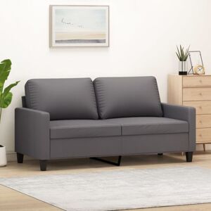 2-sitzer-sofa Grau 140 Cm Kunstleder - Vidaxl 2-sitzer-sofa Grau 140 Cm Kunstleder - Vidaxl