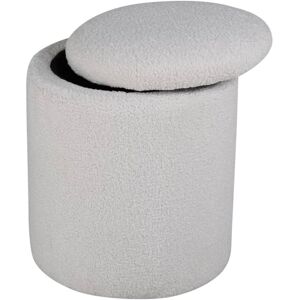 VENTURE HOME Limpen Pouf Ø32cm Mit Aufbewahrung Weiß. VENTURE HOME Limpen Pouf Ø32cm Mit Aufbewahrung Weiß.