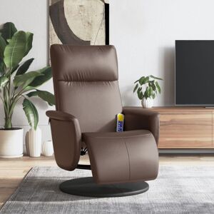 Massagesessel Mit Fußteil Braun Kunstleder Vidaxl Massagesessel Mit Fußteil Braun Kunstleder Vidaxl
