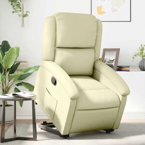 Relaxsessel Mit Aufstehhilfe Creme Echtleder Vidaxl Relaxsessel Mit Aufstehhilfe Creme Echtleder Vidaxl