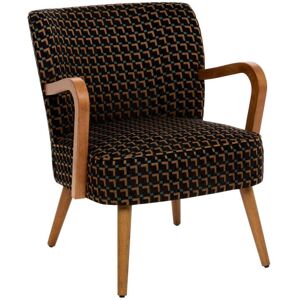 Sessel Chiara schwarz Chenille-Stoff - Atmosphera créateur d'intérieur Sessel Chiara schwarz Chenille-Stoff - Atmosphera créateur d'intérieur