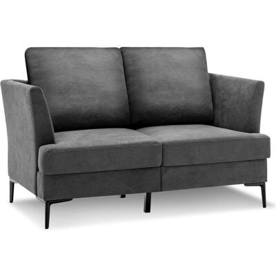 Costway Schlafsofa mit Stahlbeinen - Modernes 2-Sitzer Costway Schlafsofa mit Stahlbeinen - Modernes 2-Sitzer