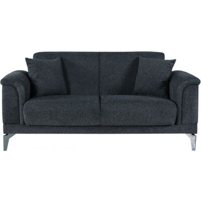 Abitare - Zweisitzer-schlafsofa 174 X 85 Cm Aus Dunkelgrauem Stoff - Oglio Abitare - Zweisitzer-schlafsofa 174 X 85 Cm Aus Dunkelgrauem Stoff - Oglio