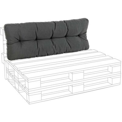 OEM Gepolstertes Kissen Für Holzpaletten Sofas 120 Cm -carbon / Rückenlehne OEM Gepolstertes Kissen Für Holzpaletten Sofas 120 Cm -carbon / Rückenlehne