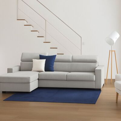 Festes Sofa Dndiay, Ecksofa, 100% Made In Italy, Sofa Im Wohnzimmer Mit Chaiselongue, Aus Gepolstertem Stoff - Linke Containerhalbinsel, Mit Standard-armlehnen, Cm 280x95h85, Grau - Dmora Festes Sofa Dndiay, Ecksofa, 100% Made In Italy, Sofa Im Wohnzimmer Mit Chaiselongue, Aus Gepolstertem Stoff - Linke Containerhalbinsel, Mit Standard-armlehnen, Cm 280x95h85, Grau - Dmora