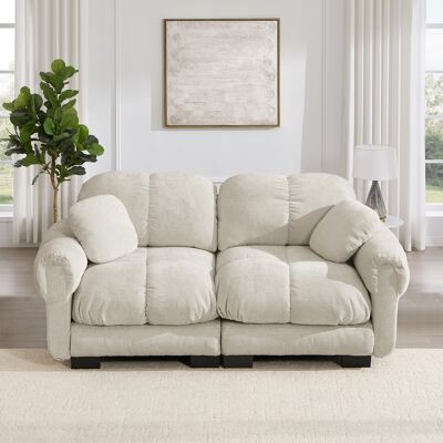SANS MARQUE 2-sitzer Tissu Sofa – 190x86x90 Cm – 48.6 Kg – Aus Tissu – Bequemer Tissu-stoff – Einzigartiges Design – Komfortabler Sitzkomfort SANS MARQUE 2-sitzer Tissu Sofa – 190x86x90 Cm – 48.6 Kg – Aus Tissu – Bequemer Tissu-stoff – Einzigartiges Design – Komfortabler Sitzkomfort