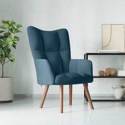 Relaxsessel Blau Samt - Vidaxl Relaxsessel Blau Samt - Vidaxl