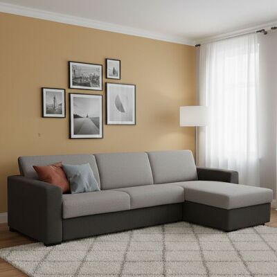 TALAMO ITALIA Ecksofa Bett Elisabetta - Reversibler Stauraum - Weiche Schliessung TALAMO ITALIA Ecksofa Bett Elisabetta - Reversibler Stauraum - Weiche Schliessung