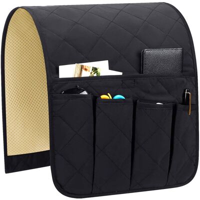 OEM Rutschfester Organizer Mit 5 Fächern Für Fernbedienung, Smartphone, Buch, Zeitschriften, Ipad (schwarz) – Für Sofa, Sessel, Stuhl OEM Rutschfester Organizer Mit 5 Fächern Für Fernbedienung, Smartphone, Buch, Zeitschriften, Ipad (schwarz) – Für Sofa, Sessel, Stuhl