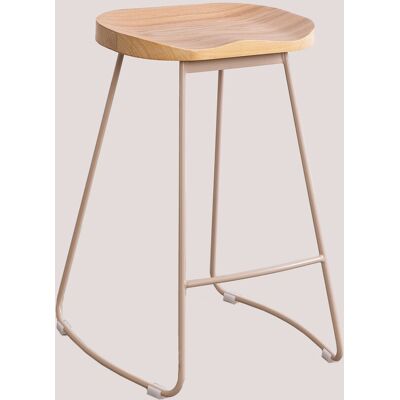 SKLUM Neicol Stahl Ulme Holz Industrieller Hoher Hocker SKLUM Neicol Stahl Ulme Holz Industrieller Hoher Hocker