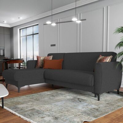 Dmora Angel Schlafsofa Reversibel mit Ecke, Modern mit Stauraum Dmora Angel Schlafsofa Reversibel mit Ecke, Modern mit Stauraum