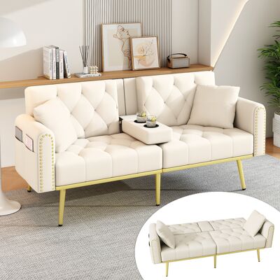 SANS MARQUE Doppelt Ausklappbares Schlafsofa – 175x80x73,5 Cm – 31 Kg – Aus Samt – Flexibel Und Komfortabel – Multifunktionales Design – Durchdachte – Modell C SANS MARQUE Doppelt Ausklappbares Schlafsofa – 175x80x73,5 Cm – 31 Kg – Aus Samt – Flexibel Und Komfortabel – Multifunktionales Design – Durchdachte – Modell C