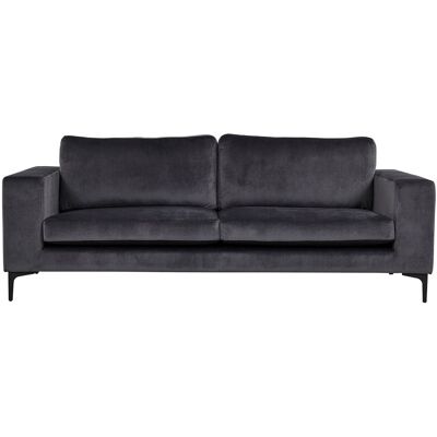 Venture Design Bolero 3-Sitzer Sofa - Samtvelours Grau Venture Design Bolero 3-Sitzer Sofa - Samtvelours Grau