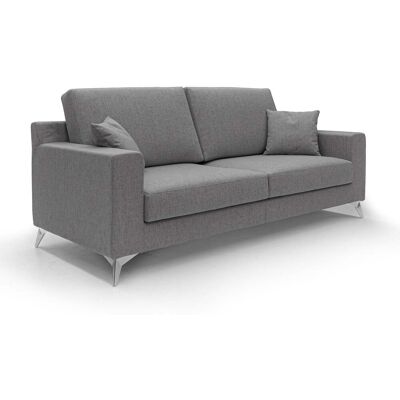 DIVANI.STORE Michael Sofa Aus Schmutzabweisendem, Wasserfestem Stoff T03 166 Cm Grau DIVANI.STORE Michael Sofa Aus Schmutzabweisendem, Wasserfestem Stoff T03 166 Cm Grau