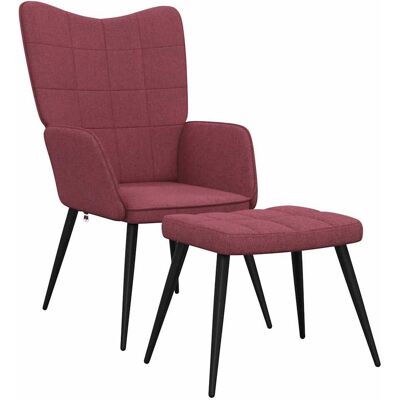 Relaxsessel Mit Hocker Weinrot Stoff Vidaxl Relaxsessel Mit Hocker Weinrot Stoff Vidaxl