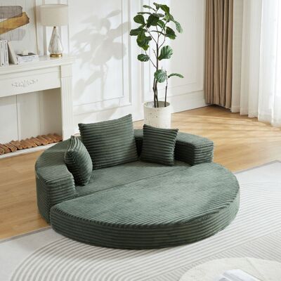 SANS MARQUE Ein Vielseitiges Zwei-in-eins-schlafsofa – 23.6 Kg – Aus Cord – Zwei-in-einem-schaumstoff-schlafsofa: Dieses Sofa – Das Sofa Wird – Das Sofa Besteht SANS MARQUE Ein Vielseitiges Zwei-in-eins-schlafsofa – 23.6 Kg – Aus Cord – Zwei-in-einem-schaumstoff-schlafsofa: Dieses Sofa – Das Sofa Wird – Das Sofa Besteht