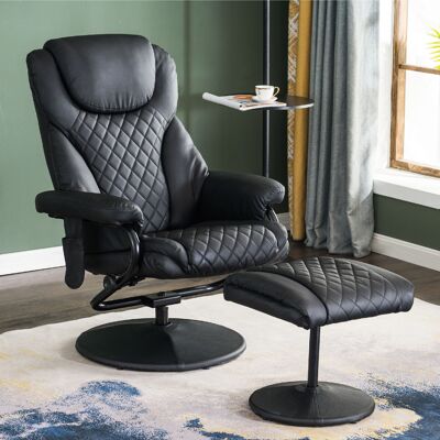 Mcombo - M Relaxsessel Fernsehsessel Drehsessel Mit Fußhocker 360° Drehbar 9022bk Mcombo - M Relaxsessel Fernsehsessel Drehsessel Mit Fußhocker 360° Drehbar 9022bk