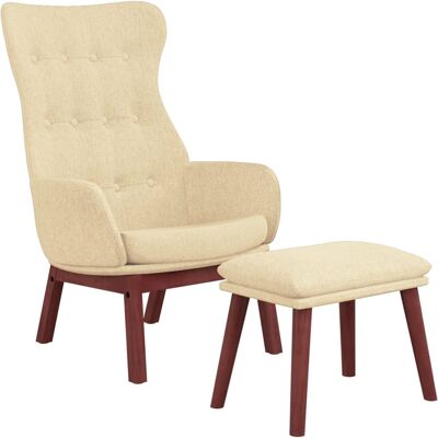 Nova Relaxsessel Mit Hocker Creme Stoff Vidaxl Nova Relaxsessel Mit Hocker Creme Stoff Vidaxl