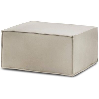 Talamo Italia Puff Barbara, Ottomane Im Wohnzimmer, 100% Made In Italy, Relaxsessel Aus Gepolstertem Stoff, Cm 80x70h43, Turteltaube Talamo Italia Puff Barbara, Ottomane Im Wohnzimmer, 100% Made In Italy, Relaxsessel Aus Gepolstertem Stoff, Cm 80x70h43, Turteltaube