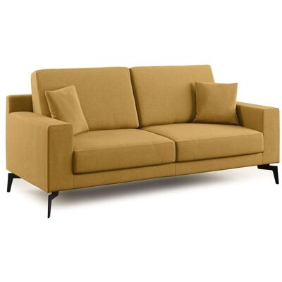 DIVANI.STORE Prestige Modernes Sofa Aus Abwaschbarer Mikrofaser T11 166 Cm Gelb DIVANI.STORE Prestige Modernes Sofa Aus Abwaschbarer Mikrofaser T11 166 Cm Gelb