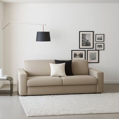 DMORA Talamo Italia Festes Sofa Selene, 2-sitzer-sofa, 100% Made In Italy, Sofa-wohnzimmer, Aus Gepolstertem Stoff, Mit Schmalen Armlehnen, Cm 160x95h90, Turteltaube DMORA Talamo Italia Festes Sofa Selene, 2-sitzer-sofa, 100% Made In Italy, Sofa-wohnzimmer, Aus Gepolstertem Stoff, Mit Schmalen Armlehnen, Cm 160x95h90, Turteltaube