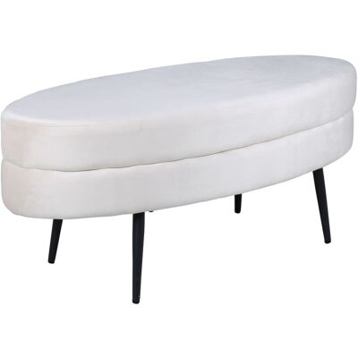 Venture Home Otto Samt-weißer Hocker - Product Type Venture Home Otto Samt-weißer Hocker - Product Type