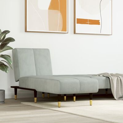 Maisonchic Samtgrauer Relaxsessel - Sofa Maisonchic Samtgrauer Relaxsessel - Sofa