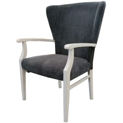 Iperbriko - Sessel Aus Holz Und Grauem Stoff Mit Umhüllender Rückenlehne Dumbo 69x66x H103 Cm Iperbriko - Sessel Aus Holz Und Grauem Stoff Mit Umhüllender Rückenlehne Dumbo 69x66x H103 Cm