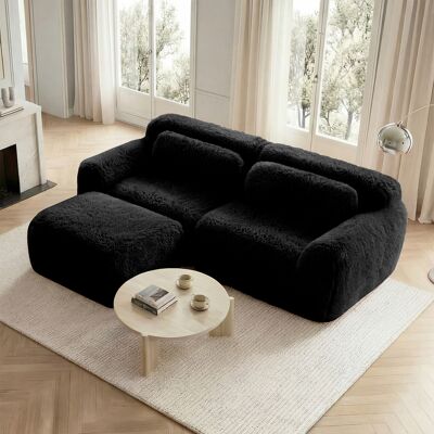 SANS MARQUE L-förmiges 2-sitzer Sofa – 204x179x73 Cm – 45.2 Kg – Aus Plüsch – Premium-plüschstoffgenießen Sie Den – Gemütliches Wohnzimmer-sofa Dieses SANS MARQUE L-förmiges 2-sitzer Sofa – 204x179x73 Cm – 45.2 Kg – Aus Plüsch – Premium-plüschstoffgenießen Sie Den – Gemütliches Wohnzimmer-sofa Dieses
