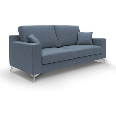Divani.Store Wasserdichter Stoffsofa 146cm Blau - Sofa Divani.Store Wasserdichter Stoffsofa 146cm Blau - Sofa