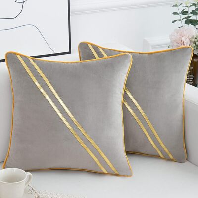 Minkurow Dekokissenbezug Kissenbezug Kuschelkissen Modern Neutral Sofakissenbezug Mit Verdecktem Reißverschluss Für Sofa Couch Schlafzimmer Wohnzimmer Dekoration Grau 45 X 45 Cm 2 Stück Minkurow Dekokissenbezug Kissenbezug Kuschelkissen Modern Neutral Sofakissenbezug Mit Verdecktem Reißverschluss Für Sofa Couch Schlafzimmer Wohnzimmer Dekoration Grau 45 X 45 Cm 2 Stück