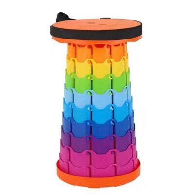 HALOYO Tragbarer Klapphocker, Einziehbarer Hocker Der Zweiten Generation, Campinghocker Angeln / Grillen / Indoor / Outdoor-bunt HALOYO Tragbarer Klapphocker, Einziehbarer Hocker Der Zweiten Generation, Campinghocker Angeln / Grillen / Indoor / Outdoor-bunt