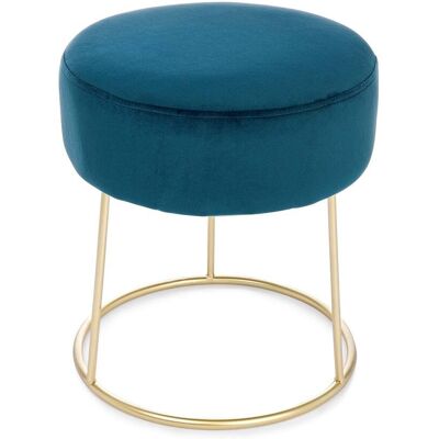 BIZZOTTO Clarissa Samt-Pouf - 40cm Hoch, 35cm Durchmesser - Modernes Dekor BIZZOTTO Clarissa Samt-Pouf - 40cm Hoch, 35cm Durchmesser - Modernes Dekor