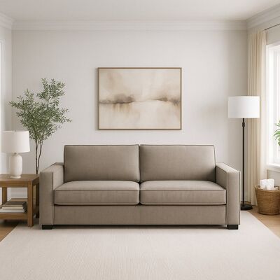 Festes Sofa Adriana, 2-sitzer-sofa, 100% Made In Italy, Wohnzimmersofa Aus Stoff, Mit Standard-armlehnen, Cm 180x95h90, Turteltaube - Talamo Italia Festes Sofa Adriana, 2-sitzer-sofa, 100% Made In Italy, Wohnzimmersofa Aus Stoff, Mit Standard-armlehnen, Cm 180x95h90, Turteltaube - Talamo Italia