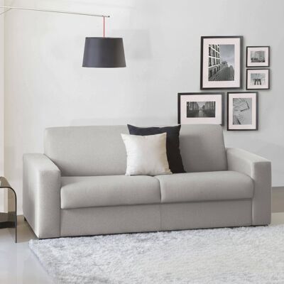 TALAMO ITALIA Schlafsofa Elisabetta - 2er, Made in Italy, Klappbar, Grau TALAMO ITALIA Schlafsofa Elisabetta - 2er, Made in Italy, Klappbar, Grau