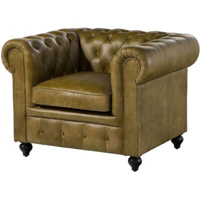 Massivmoebel24 Sessel Echtleder 105x82x75 Grün Chesterfield 302 Massivmoebel24 Sessel Echtleder 105x82x75 Grün Chesterfield 302