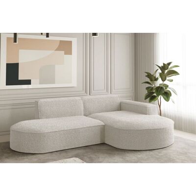 Fun Moebel - PALMA XS - Beige - Ottomane Rechts - Sofa Fun Moebel - PALMA XS - Beige - Ottomane Rechts - Sofa