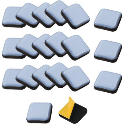 GROOFOO 24 Selbstklebende Möbelgleiter, 25×25 Mm Quadratische Teflongleiter Für Stühle, Sofas, Schreibtische, Tische, Sessel GROOFOO 24 Selbstklebende Möbelgleiter, 25×25 Mm Quadratische Teflongleiter Für Stühle, Sofas, Schreibtische, Tische, Sessel