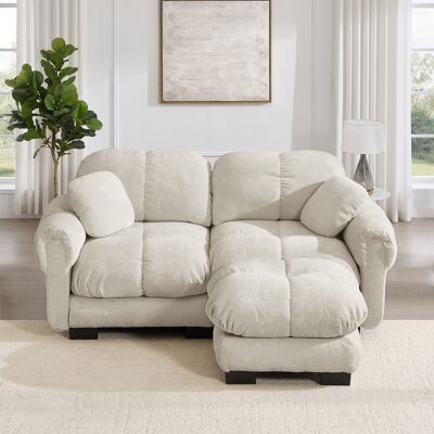 SANS MARQUE 2-sitzer Tissu Sofa – 190x149x90 Cm – 60.1 Kg – Aus Tissu – Bequemer Tissu-stoff – Einzigartiges Design – Komfortabler Sitzkomfort SANS MARQUE 2-sitzer Tissu Sofa – 190x149x90 Cm – 60.1 Kg – Aus Tissu – Bequemer Tissu-stoff – Einzigartiges Design – Komfortabler Sitzkomfort