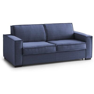 Schlafsofa Samantha, 2-sitzer-sofa, 100% Made In Italy, Wohnzimmersofa Mit Drehbarer Öffnung, Aus Gepolstertem Stoff, Mit Schmalen Armlehnen, Cm 160x95h90, Grau - Talamo Italia Schlafsofa Samantha, 2-sitzer-sofa, 100% Made In Italy, Wohnzimmersofa Mit Drehbarer Öffnung, Aus Gepolstertem Stoff, Mit Schmalen Armlehnen, Cm 160x95h90, Grau - Talamo Italia