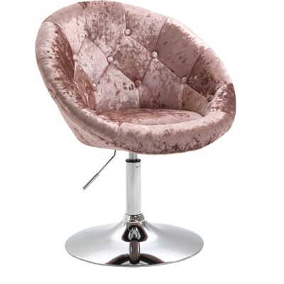 Havanna Sessel Lounge Clubsessel Drehsessel Samt Retro Champagner Rose - Svita Havanna Sessel Lounge Clubsessel Drehsessel Samt Retro Champagner Rose - Svita