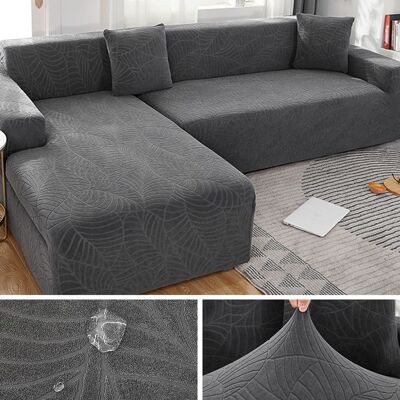 OEM Dicker Jacquard-sesselbezug, Dunkelgrau - 90–140 Cm, Schützt Ecksofa (l) OEM Dicker Jacquard-sesselbezug, Dunkelgrau - 90–140 Cm, Schützt Ecksofa (l)